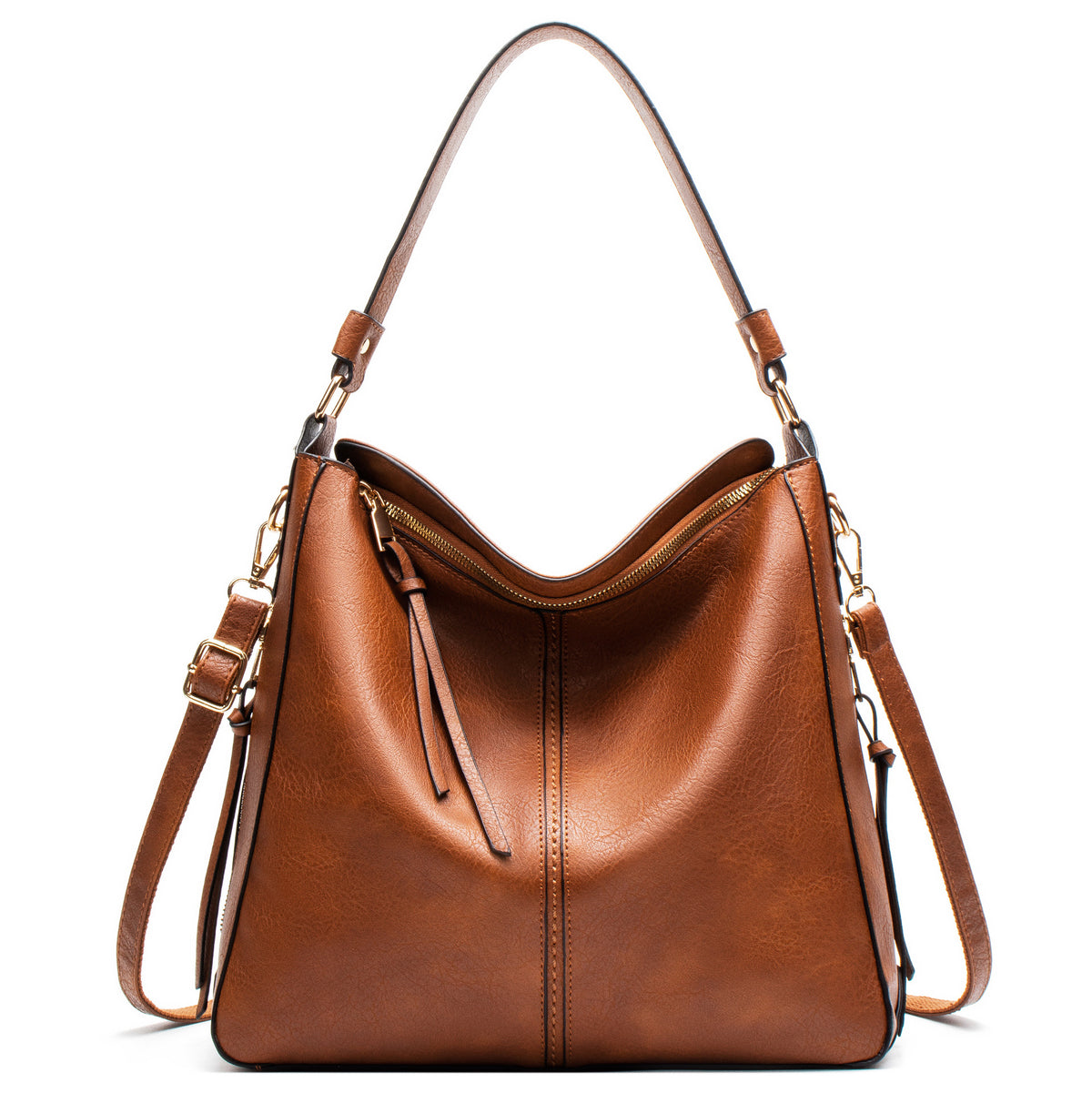 Large-Capacity Soft PU Hobo Tote Bag — product image 1
