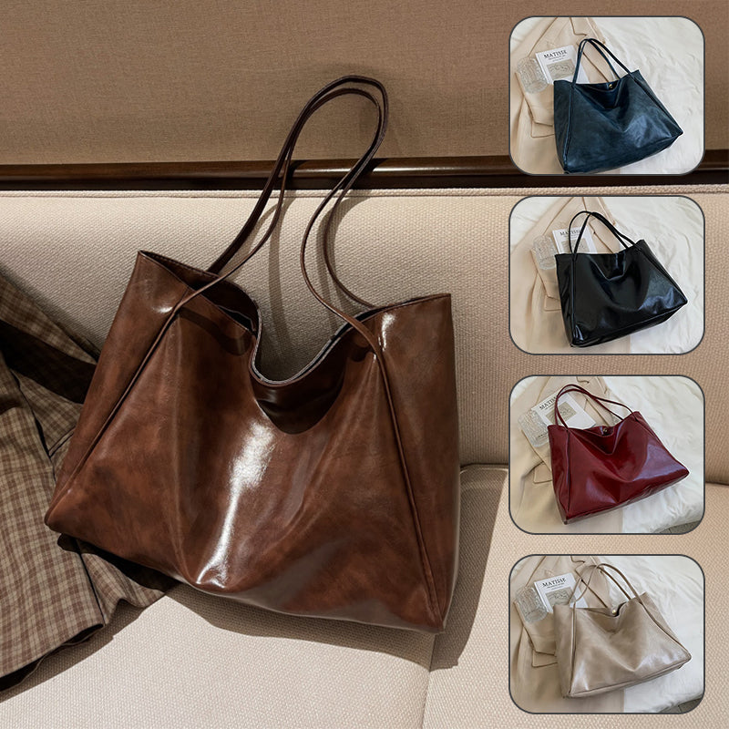 Soft PU Leather Large-Capacity Shoulder Bag — product image 1