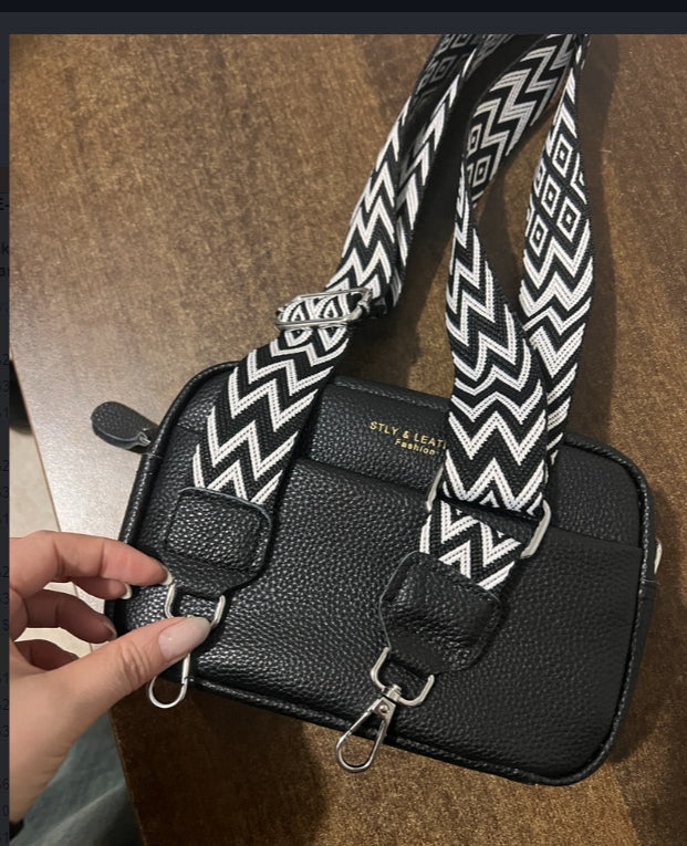 Rhombus Genuine Leather Crossbody Bag — product image 9