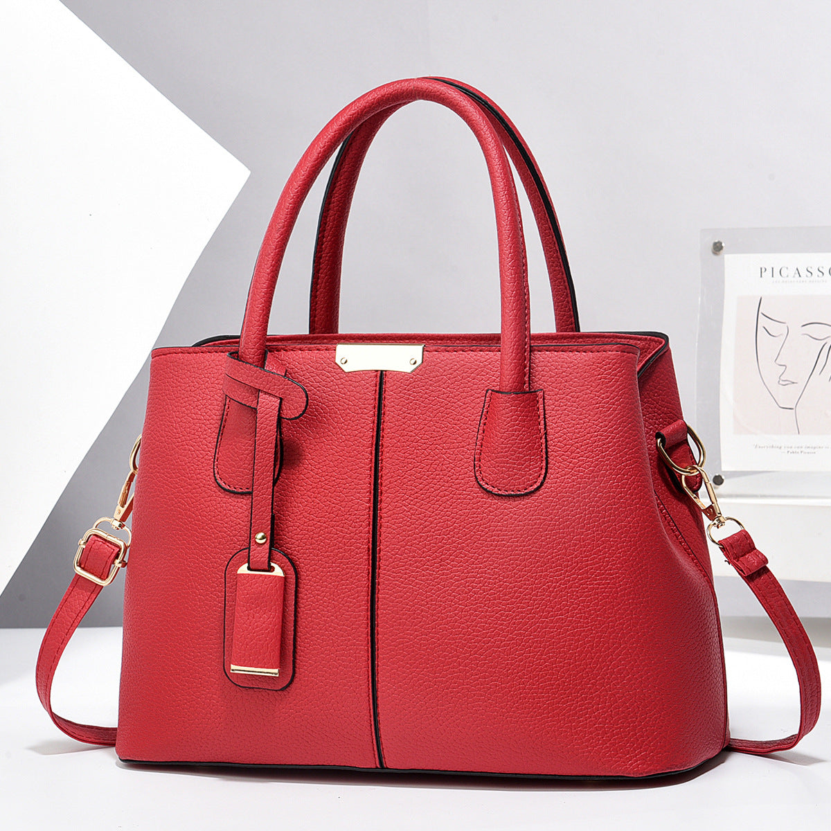 PU Leather Square Crossbody Handbag — product image 15