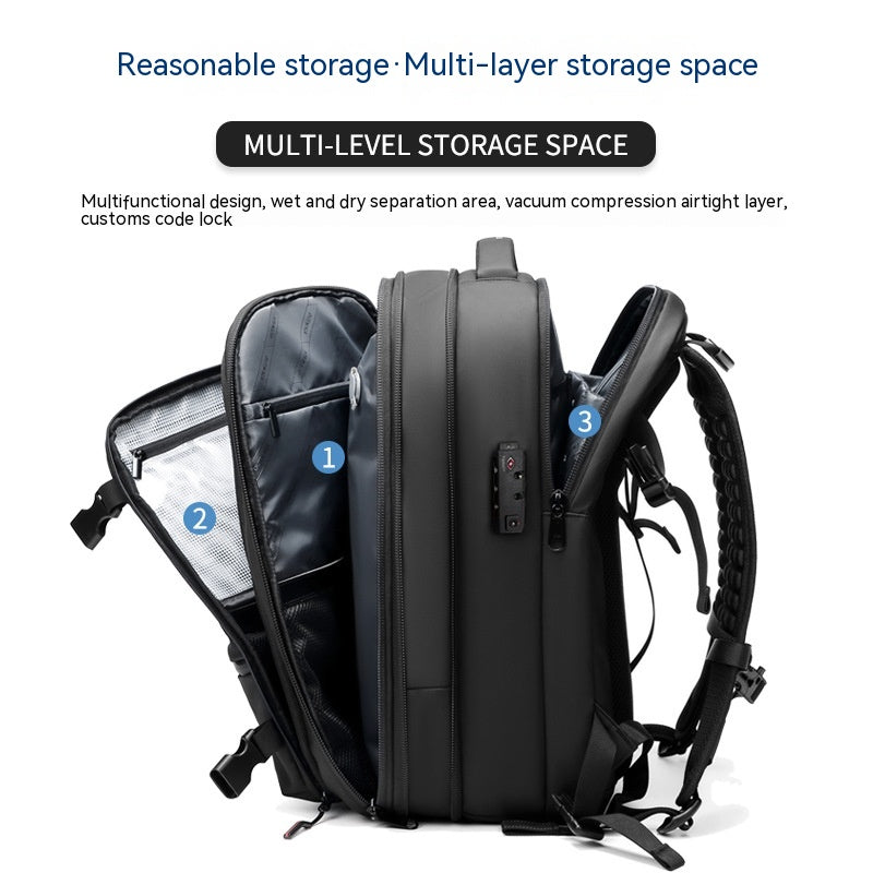 19-Inch Vacuum Compression Business Travel Backpack — product image 3