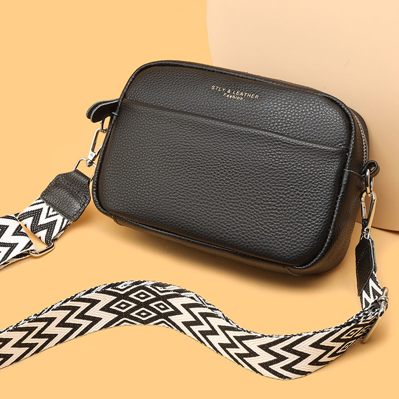 Rhombus Genuine Leather Crossbody Bag — product image 10