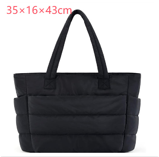 Quilted Puffer Laptop Tote Bag — product image 3