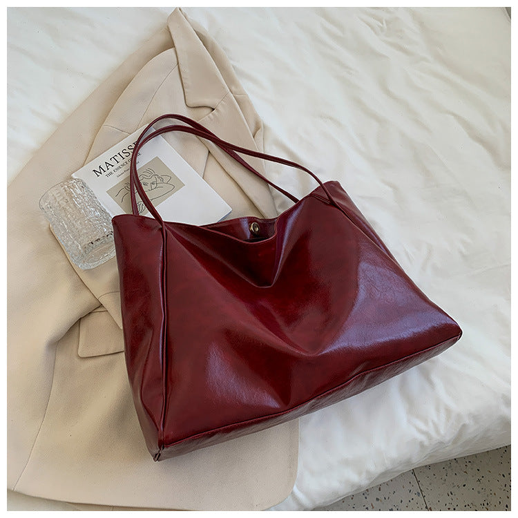 Soft PU Leather Large-Capacity Shoulder Bag — product image 7