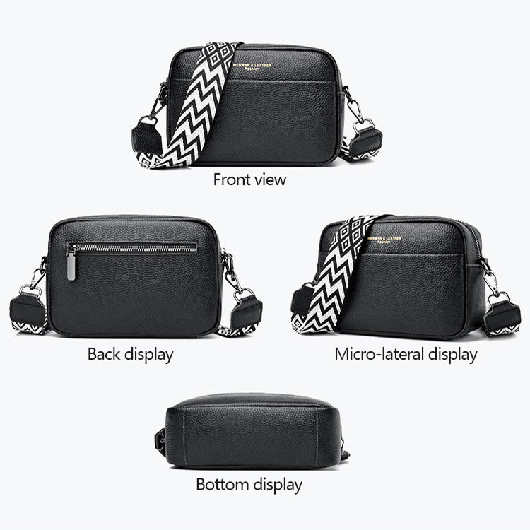 Rhombus Genuine Leather Crossbody Bag — product image 5