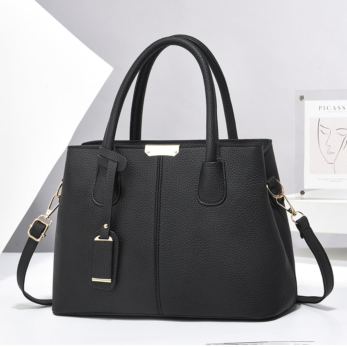 PU Leather Square Crossbody Handbag — product image 3