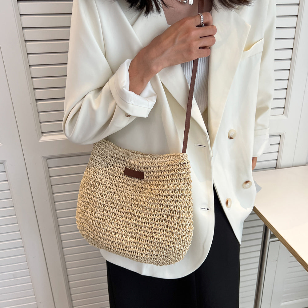 Woven Straw Vacation Tote Bag — product image 9