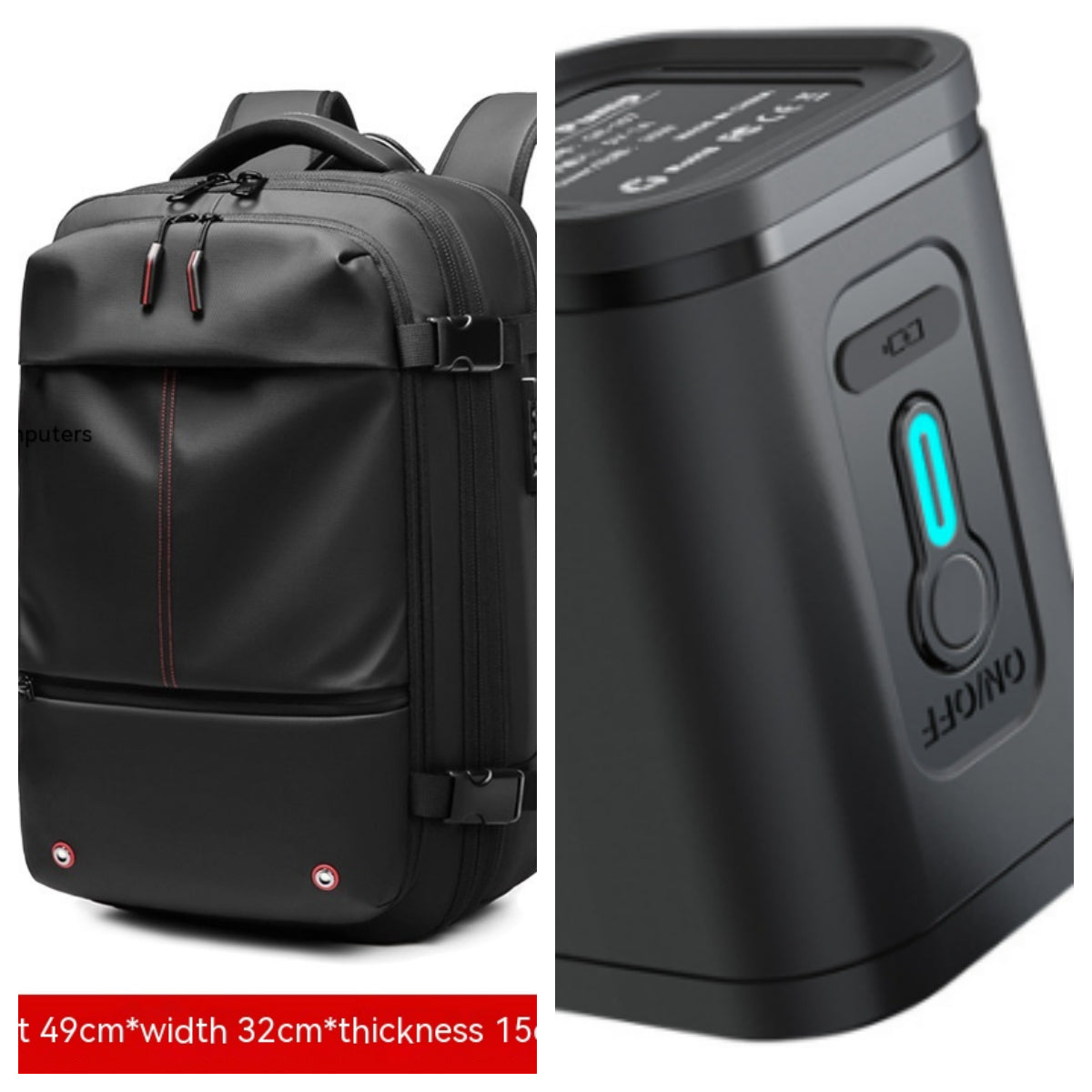 19-Inch Vacuum Compression Business Travel Backpack — product image 5