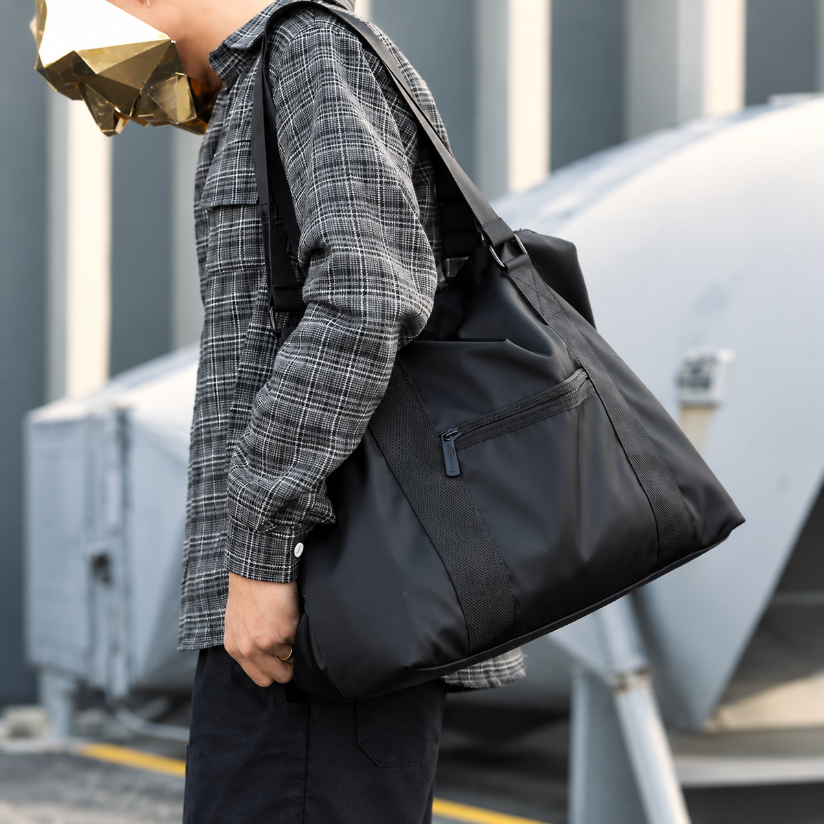 Nylon Travel Tote Bag