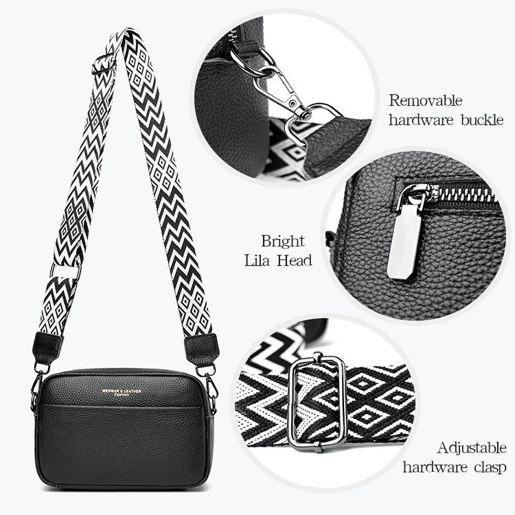 Rhombus Genuine Leather Crossbody Bag — product image 6