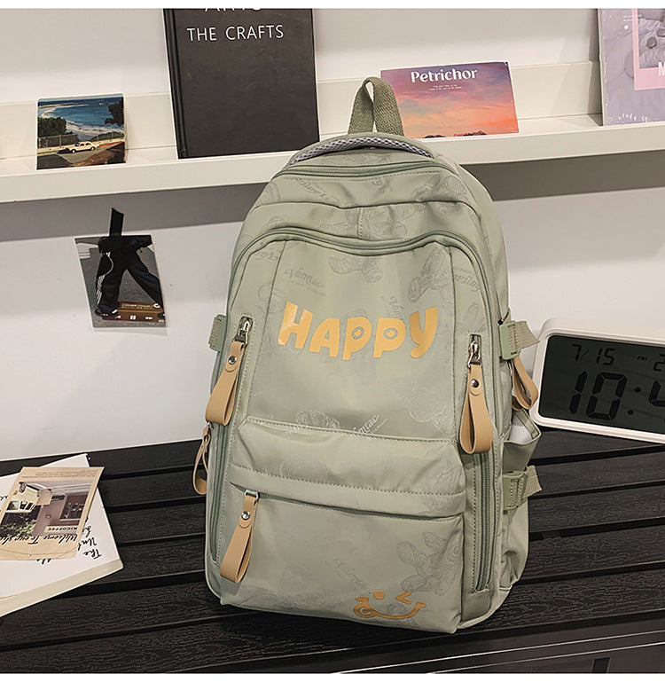 Teddy Bear Print Nylon Backpack with Keychain — product image 12