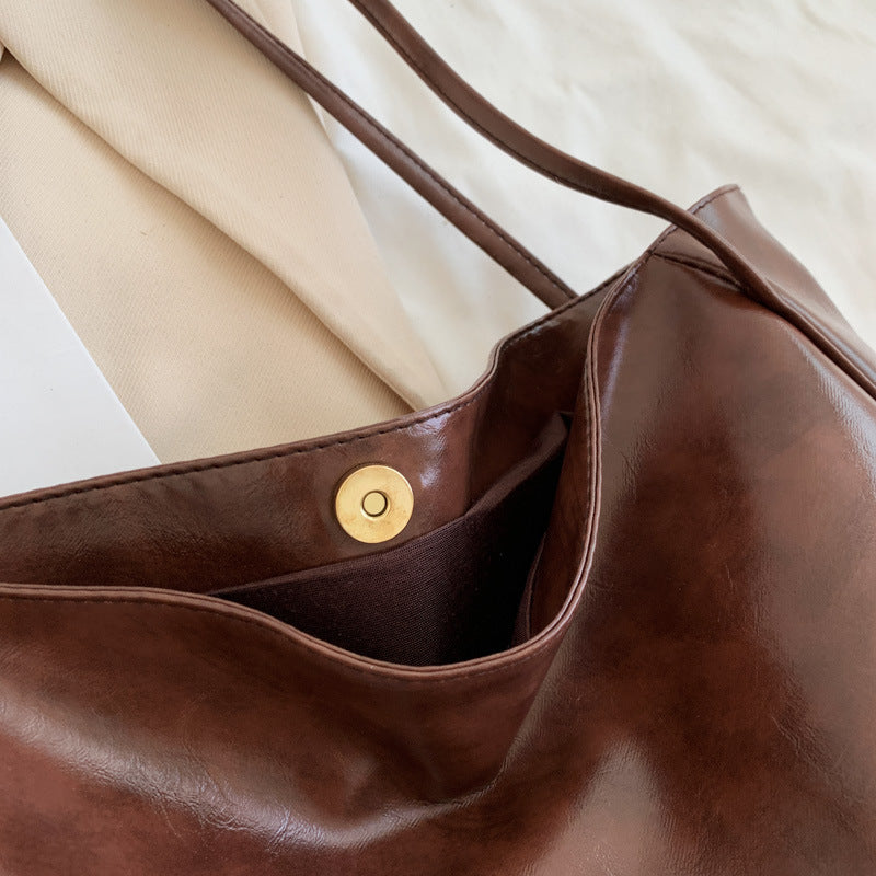 Soft PU Leather Large-Capacity Shoulder Bag — product image 8