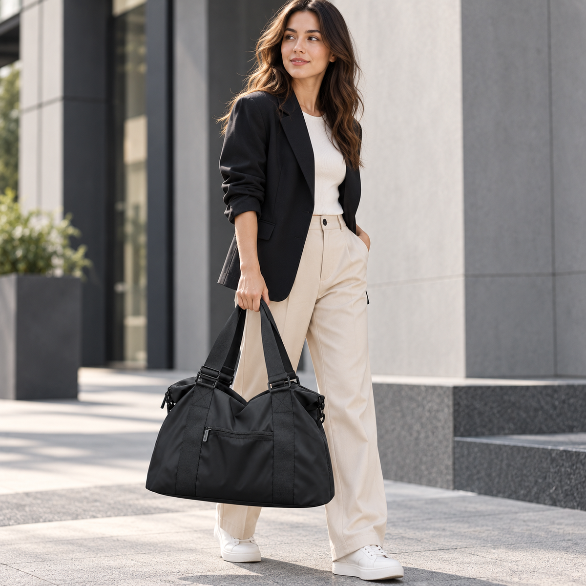 Nylon Travel Tote Bag