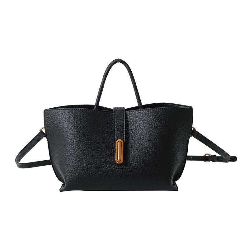 Litchi-Texture PU Zipper Shoulder Bag — product image 13