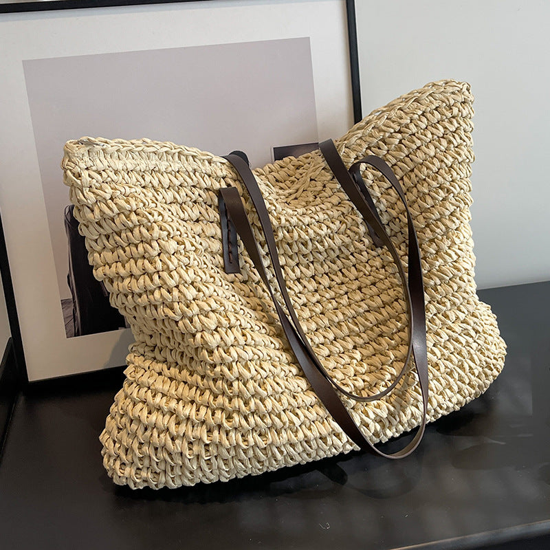 Large Woven Zipper Beach Tote Bag — product image 8