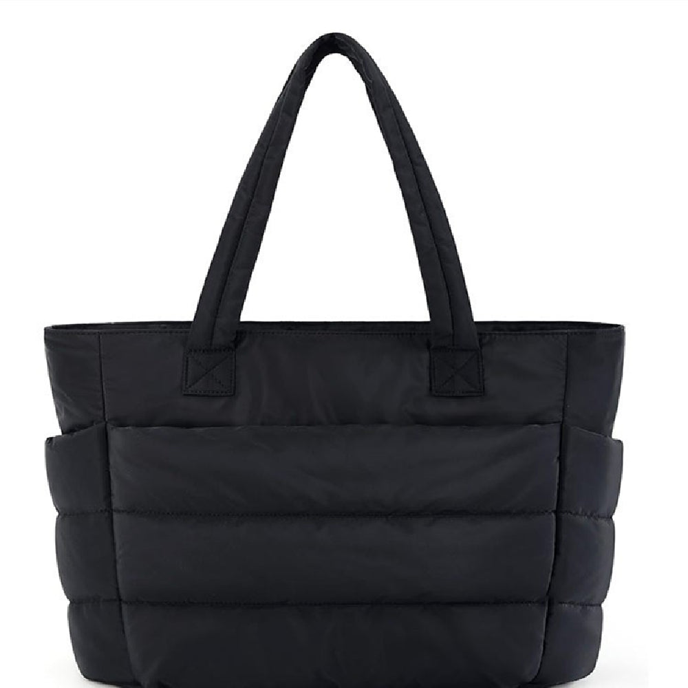 Quilted Puffer Laptop Tote Bag — product image 1