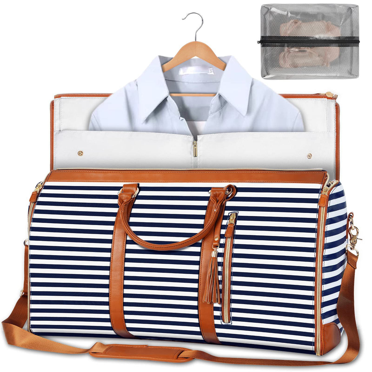 Waterproof PU Travel Duffle Bag for Women — product image 9