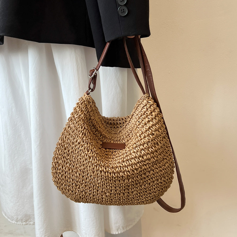 Woven Straw Vacation Tote Bag — product image 4