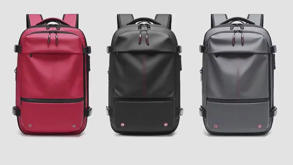19-Inch Vacuum Compression Business Travel Backpack — product video 1