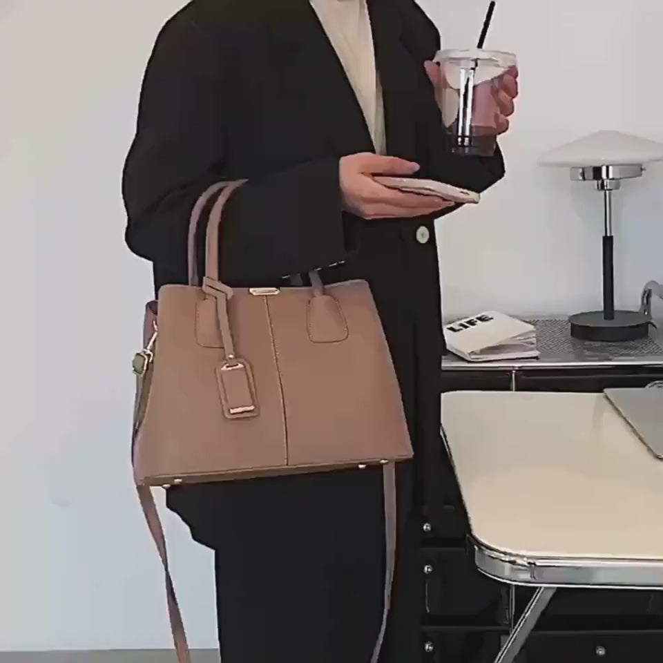 PU Leather Square Crossbody Handbag — product video 1