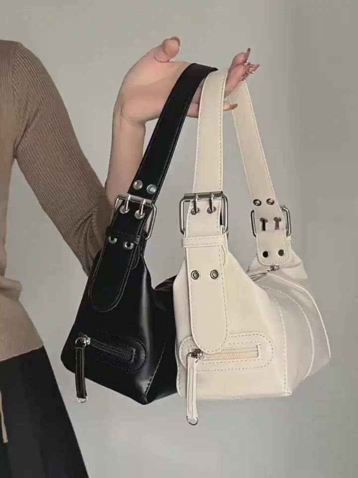 Y2K Motorcycle-Style PU Shoulder Bag — product video 3