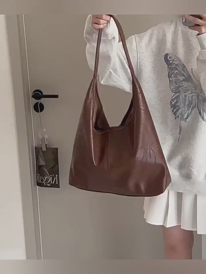 2-Piece PU Hobo Shoulder Bag Set — product video 5